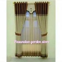 Gambar Gorden jendela hordeng semi bludru L.185x260cm - gold, L.185xT.250cm dari Pasundan Gorden store undefined 2 Tokopedia