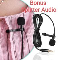 Gambar TaffSTUDIO Microphone Clip On Mic Smartphone Laptop Camera + Splitter dari Gadget Therapy undefined 1 Tokopedia