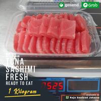 Gambar Tuna Sashimi Siap Makan 1Kg / Ikan Tuna Segar / Tuna Fillet dari Raja Seafood Jakarta undefined 4 Tokopedia