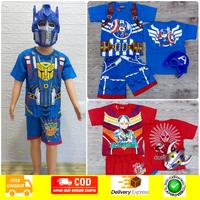 Gambar Setelan Pendek Baju Celana Topeng Super Hero 2-8 Tahun - No 10, Kapten Amerika dari itos olshop undefined 1 Tokopedia