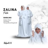 Gambar Mukena Abaya Zalina Series Shofura RH Warna Putih Free Daily Bergo - Putih dari Nadirh undefined 1 Tokopedia
