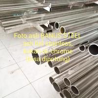 Gambar Pipa stainless 304 diameter 2" inch tebal 1,2 mm kilap mirror ornamen dari BANUSSTEELL undefined 3 Tokopedia