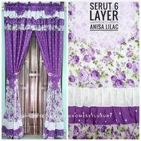 Gambar korden pintu shabby gorden pintu 6 layer anisa ungu dari homeset luxury undefined 1 Tokopedia