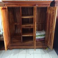 Gambar lemari jati 3 pintu dari FURNITURE CIKAMPEK undefined 4 Tokopedia