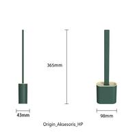 Gambar Sikat Toilet Model Tempel Dinding Silicone / Toilet Brush Silicone dari House Tools undefined 5 Tokopedia
