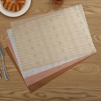 Gambar Tatakan Piring - Placemat PVC High Quality Import - Alas Piring - Gold dari Sejati Official Store undefined 4 Tokopedia