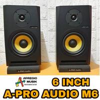 Gambar APRO AUDIO M6 Speaker Monitoring 6 inch Recording Mixing Mastering dari APREGIO MUSIK_NEW undefined 2 Tokopedia