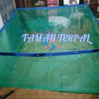 Gambar JARING WARING KERAMBA IKAN 2X2X1 JARING KOTAK HIJAU/WARING dari taman terpal-TAMAN GROUP-taman kusen-taman meuble undefined 5 Tokopedia