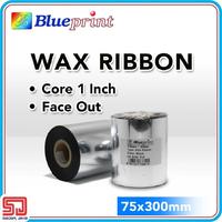 Gambar Ribbon Wax Barcode Label 75mm x 300m BLUEPRINT Thermal Transfer Ribbon dari Sadar Jaya Maju undefined 1 Tokopedia