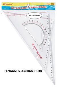 Gambar Penggaris Butterfly Segitiga No. 10 / J-10 dari Gemilang Maju Bersama undefined 1 Tokopedia