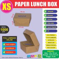 Gambar PLC-XS00 - Craft Paper Lunch Box Polos uk. XS - 10 x 10 x 5 cm - Kraft Polos dari Bekasi Printing Utama undefined 4 Tokopedia