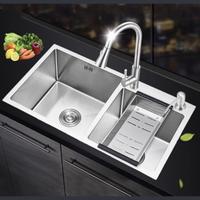 Gambar Kitchen sin 8245 ori bolzano/Bak cuci piring stainless/Paket lengkap - Kran Pipa Angsa dari Kings Sanitary undefined 1 Tokopedia