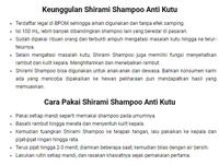 Gambar Shirami Shampoo Anti Kutu Rambut Anak dan Dewasa BELI 2 GRATIS 1+BONUS - Beli 1, Serit+Showercap dari Latartoko Official undefined 2 Tokopedia