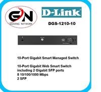 Gambar D-LINK DGS-1210-10 10-Port Gigabit Web Smart Switch + 2 Gigabit SFP dari Gudang Network. undefined 4 Tokopedia