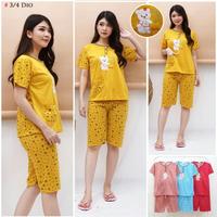 Gambar RM012 Grosir Baju Tidur Piyama Babydoll Wanita 3/4 Jumbo Merek Dio - Dongker dari Mega Butik Medan undefined 1 Tokopedia