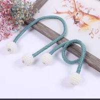 Gambar Tali Magnet Gorden Pengikat Tirai Curtain Tie Rope Ball Rumah Dekorasi - Putih dari gunawan konfeksi 1 undefined 3 Tokopedia