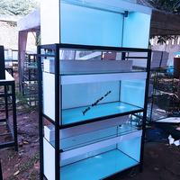 Gambar aquarium 100x40x40 3 susun full set - Putih dari jonii aquarium undefined 2 Tokopedia