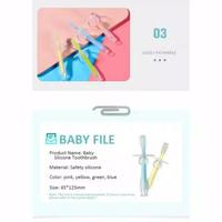 Gambar Teether Sikat Gigi bayi dan pembersih lidah / sikat gigi pertama bayi dari babalil undefined 4 Tokopedia