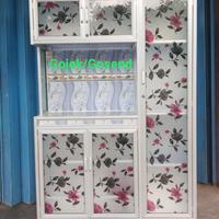Gambar Rak piring kaca motif 3 pintu dari Toko JAYA BERSAMA Batam undefined 1 Tokopedia