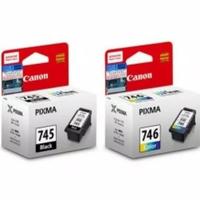 Gambar tinta canon pg 745 black+cl 746 colour 1set cartridge canon pixma dari AL RAZAAK@ undefined 1 Tokopedia