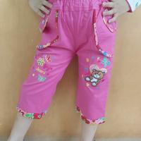 Gambar Celana katun pendek anak perempuan motif bordir bear teddy jeans style - Benhur, M dari sansanid undefined 1 Tokopedia