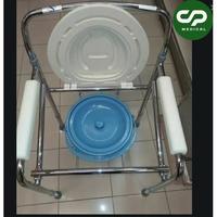 Gambar Kursi BAB TOILET Pasien,/ Manula | Commode Chair |Alat Bantu Buang Air dari CP Medical undefined 3 Tokopedia