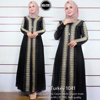 Gambar gamis turkey1041 - Hitam, M dari Muna-Collection undefined 1 Tokopedia