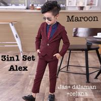 Gambar Baju setelan anak cowok batita pesta pernikahan jas kemeja lucu keren dari YaniSale undefined 1 Tokopedia
