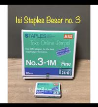 Gambar isi staples no 3 refill staples besar MAX no.3-1M ATK699MX dari Faber and Greebel undefined 1 Tokopedia