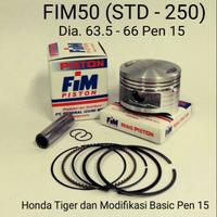 Gambar Piston Seher FIM Honda Tiger - FIM50 63.5 / 64 / 64.5 / 65 / 65.5 / 66 dari CV. ZR Berkah Jaya undefined 4 Tokopedia