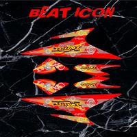 Gambar Striping Beat Karbu Icon Merah dari StickerSquadShop undefined 1 Tokopedia