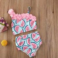 Gambar baju renang 2 pieces motif semangka for baby girl dari Maximofffbabyshop undefined 1 Tokopedia