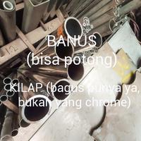 Gambar Pipa stainless 304 3" inch x 6 meter tebal 1,2 mm pipa bulat ornamen dari BANUSSTEELL undefined 3 Tokopedia