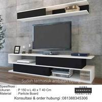 Gambar Meja TV Minimalis Lapis HPL dari Gemaraya Furniture undefined 3 Tokopedia