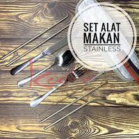 Gambar Set Alat Makan Stainless Sedotan Sikat dan Travel Zip Bag Sendok garpu dari PalemCeria Shop undefined 1 Tokopedia