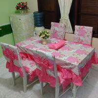 Gambar set sarung kursi makan ( 6 kursi) dari Karad Homeset undefined 2 Tokopedia