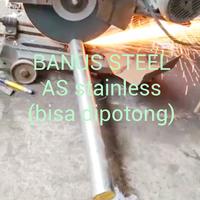 Gambar AS shaft stainless 304 3 inch 76,2 mm x 6 meter as shaft smooth rod dari BANUSSTEELL undefined 2 Tokopedia