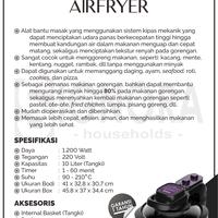 Gambar jumbo air fryer signora bonus dari Jw luxury brandee undefined 2 Tokopedia