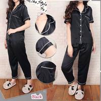 Gambar Baju Tidur Piyama Satin / Baju Tidur Murah / Piayama Murah - Ungu dari Yeha Outfits undefined 3 Tokopedia