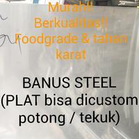 Gambar Plat stainless 304 2 mm / plat stainless sus 304 tebal 2 mm ss 304 dari BANUSSTEELL undefined 3 Tokopedia