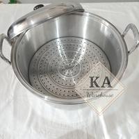 Gambar Panci Langseng 28cm Mustika / Kukus / Sarangan / Steamer 28cm dari karyaabadiwarehouse undefined 2 Tokopedia