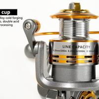 Gambar Gulungan Pancing DB3000A Metal Fishing Spinning Reel 10 Ball Bearing - DB3000A dari Jayabaadi undefined 4 Tokopedia