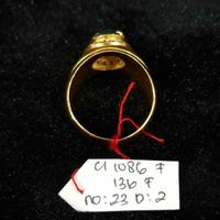 Gambar CL1086F136F CINCIN EMAS PERMATA HIJAU GIOK ZAMRUD KADAR 22K GOLD ASLI dari Paris Gold Jewelry undefined 3 Tokopedia
