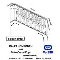 Gambar Komponen Rel Pintu Garasi WINA W580 - 8 Daun Pintu - 2x Dorong 2 Sisi - Dibawah 65 cm, Roda 4 dari PUTRA MANDIRI WINA undefined 2 Tokopedia