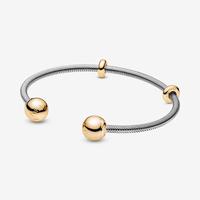 Gambar Pandora Moments Snake Chain Style Open Bangle Original - GOLD bracelet dari brandedmarketidn undefined 1 Tokopedia