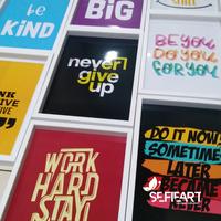 Gambar Wall Decor Frame Bingkai Fiber Minimalis Poster Cute Rainbow Art - 30x40 CM dari sefieart undefined 5 Tokopedia