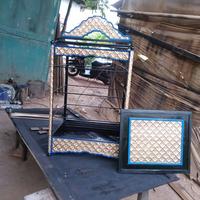 Gambar sangkar kandang burung lomba ukir jepara cucak ijo lovebird murai dari sangkar seni jepara undefined 2 Tokopedia
