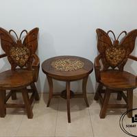Gambar Kursi Teras Kayu Jati Model Kupu dari Sobat Furniture undefined 5 Tokopedia