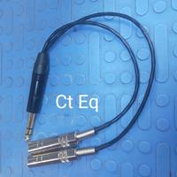 Gambar Splitter Akay stereo to 2 Female Akay jack 6.3 male to Female 6.3 dari Ct Eq 1 undefined 3 Tokopedia