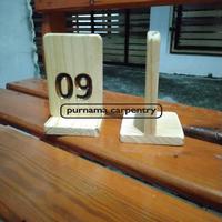 Gambar Nomor Meja Cafe Jati Belanda dari purnama carpentry undefined 2 Tokopedia